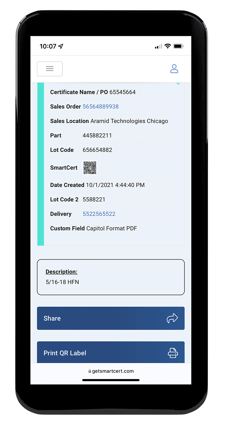 mobile quick view web