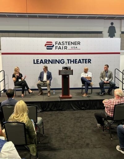 Panel Discussion: Simplifying the Customer Experience with Lonni Kieffer, SmartCert, Eric Dudas FCH Sourcing Network, Anthony Crawl, Birmingham Fastener, Christian Reich, Goebel Fasteners